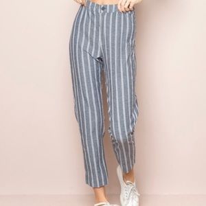 Tilden Pants (Grey Striped)